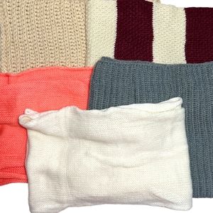 Knit Infinity Scarves Bundle of 5 BP, 14th & Union, Steve Madden